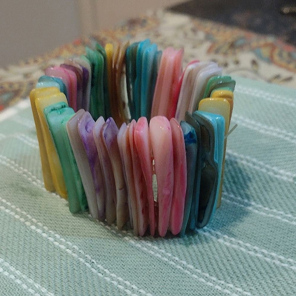 Rainbow Shell Bracelet
